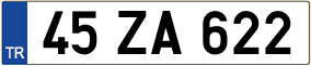 Trailer License Plate